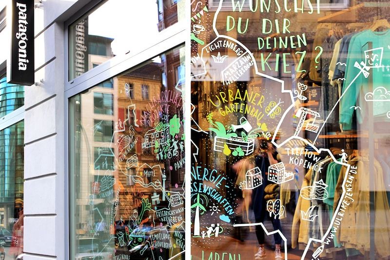 Schaufenster Illustration patagonia