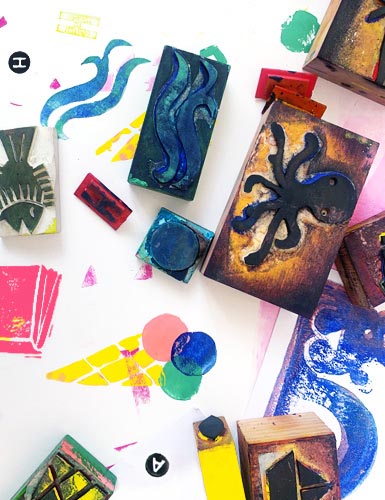 Ulrike Jensen - Kreide Illustration - Wand