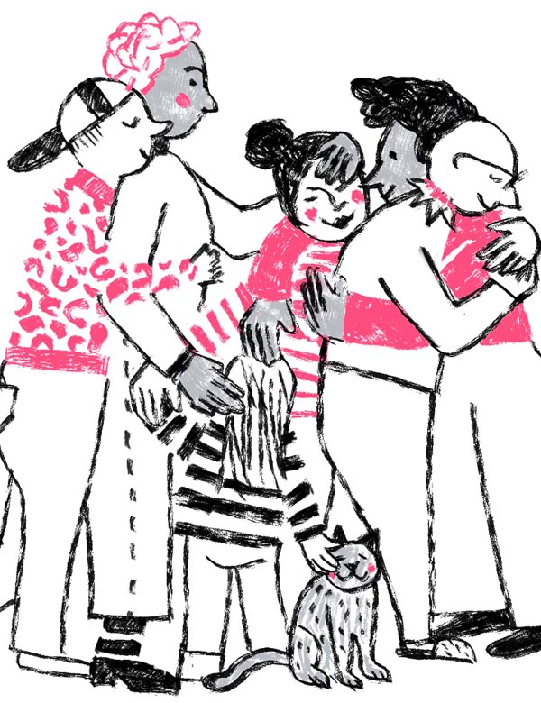 Ulrike Jensen - Kreide Illustration - Wand Ulrike Jensen - Kreide Illustration - Wand