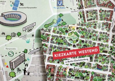 Illustration Kiezkarte Berlin-Westend