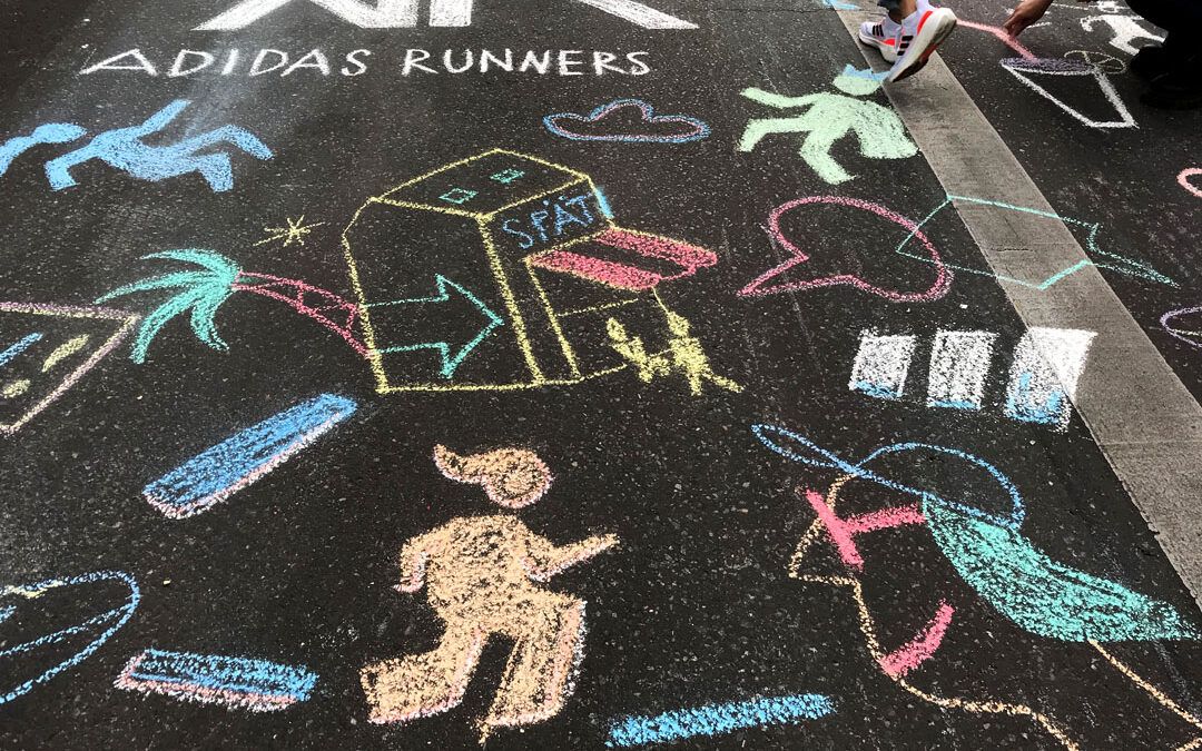 Kreide Illustration adidas