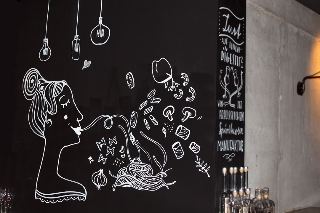 Ulrike Jensen – Projekt Wand Illustration Kreide – Chalk Art Mural Ulrike Jensen - Projekt Wand Illustration Kreide - Chalk Art Mural