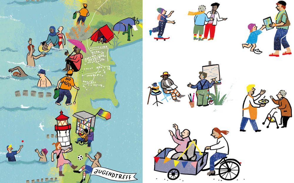 Wie Illustration Vielfalt wirksam sichtbar macht - Blog Ulrike Jensen Illustration - Diversity - Vision