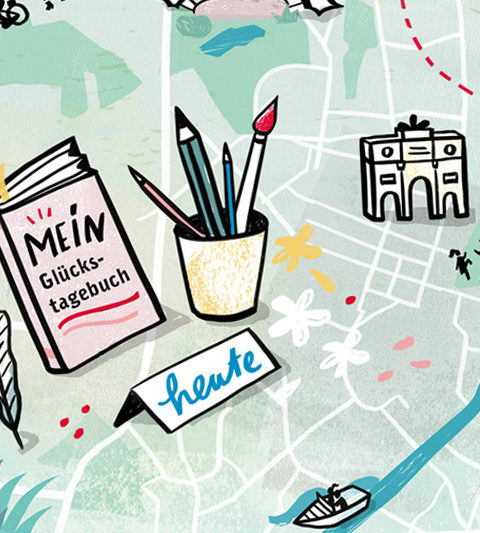 Magazin Illustration, Illustrator Berlin, Kolumnen illustrieren, Illustration und Lettering für Editorial