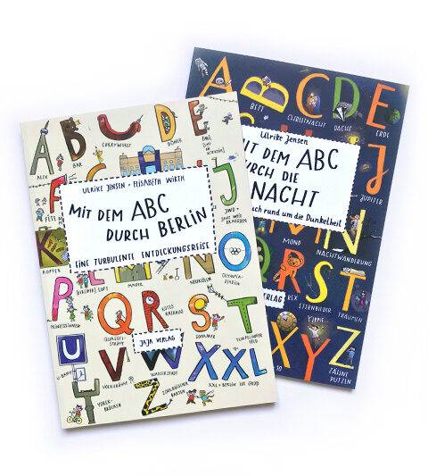 Als Illustratorin und Autorin lese ich vor für Kinder und erzähle über Entstehung und Illustration meiner ABC Mitmach Bücher. Lesungen für Schulklassen mit Bilderbuch Kino, Alphabet und Buchstaben lernen