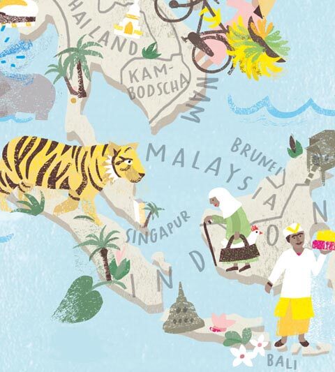 illustrierte weltkarte, Weltkarte Illustration für kinder, Tiere, Kinder in aller Welt, Kinderweltkarte mit Ländern und Ländergrenzen, Entdeckerweltkarte, Illustration und Lettering